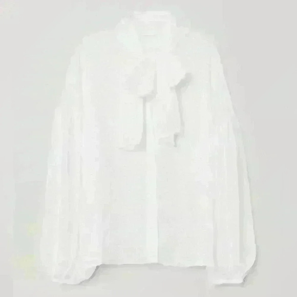 H&M Blouse in airy, pattern-weave fabric. - Picture 2 of 10